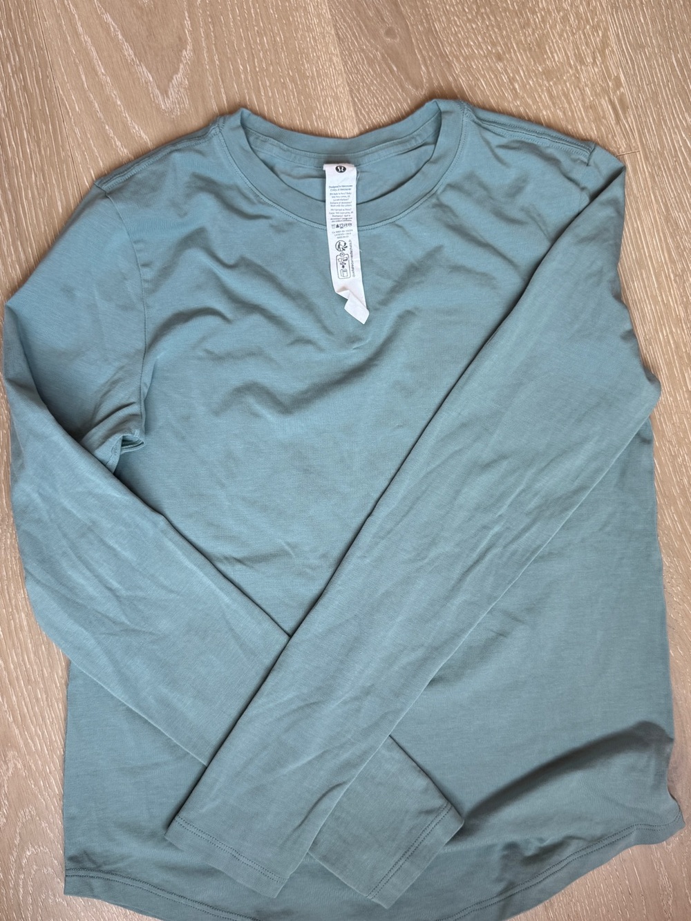 Lululemon Long Sleeve Crew Neck Shirt - light blue green